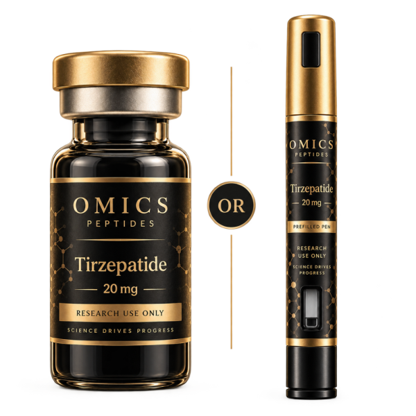 OMICS PEPTIDES Tirzepatide 20mg research vial